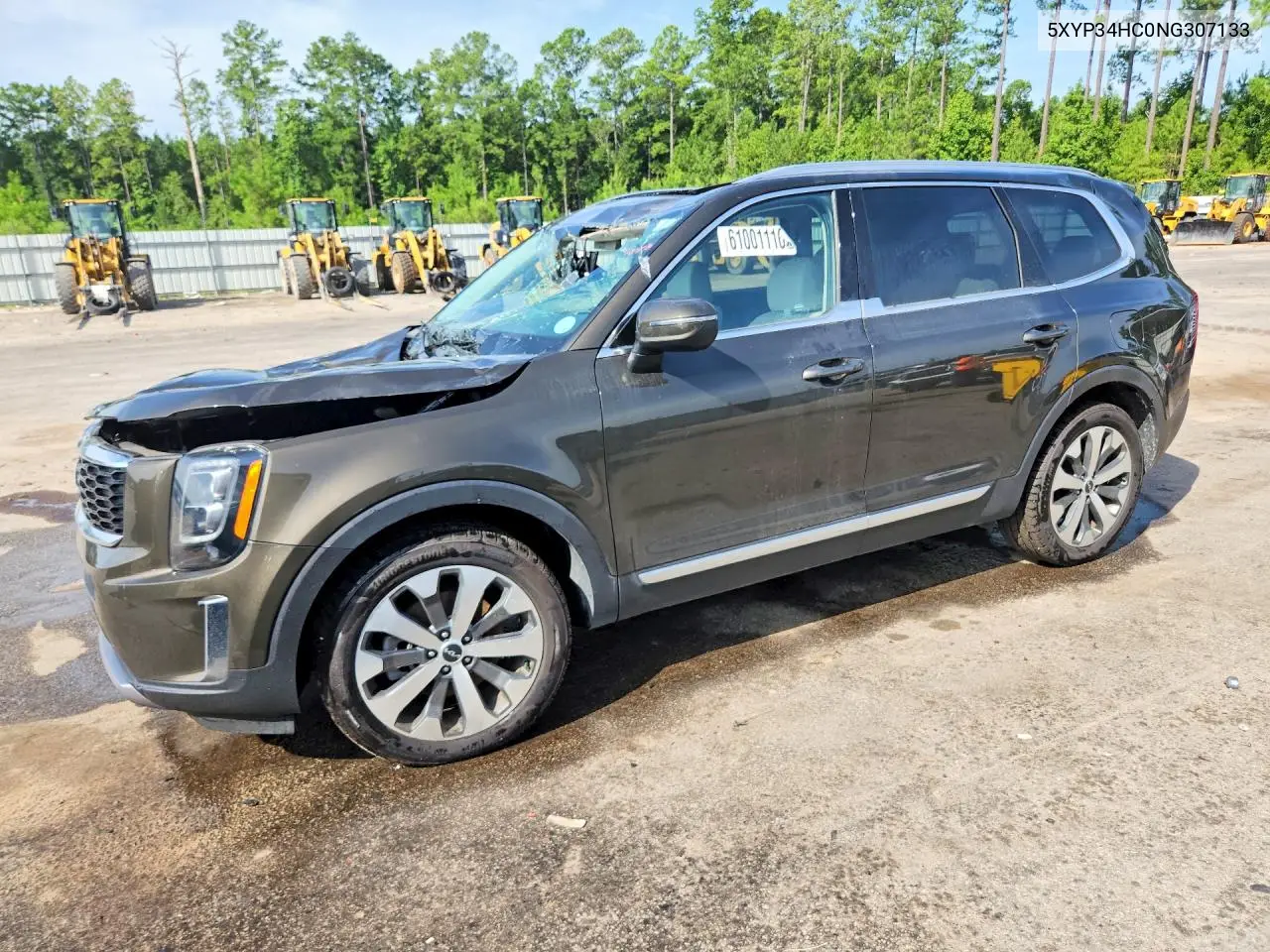 2022 Kia Telluride Ex VIN: 5XYP34HC0NG307133 Lot: 61001116