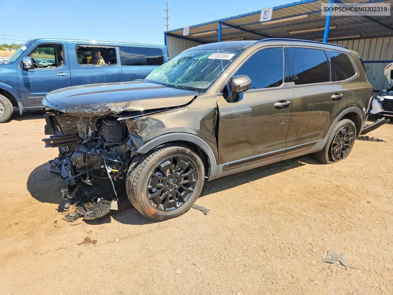 2022 Kia Telluride Sx VIN: 5XYP5DHC8NG302319 Lot: 61062066