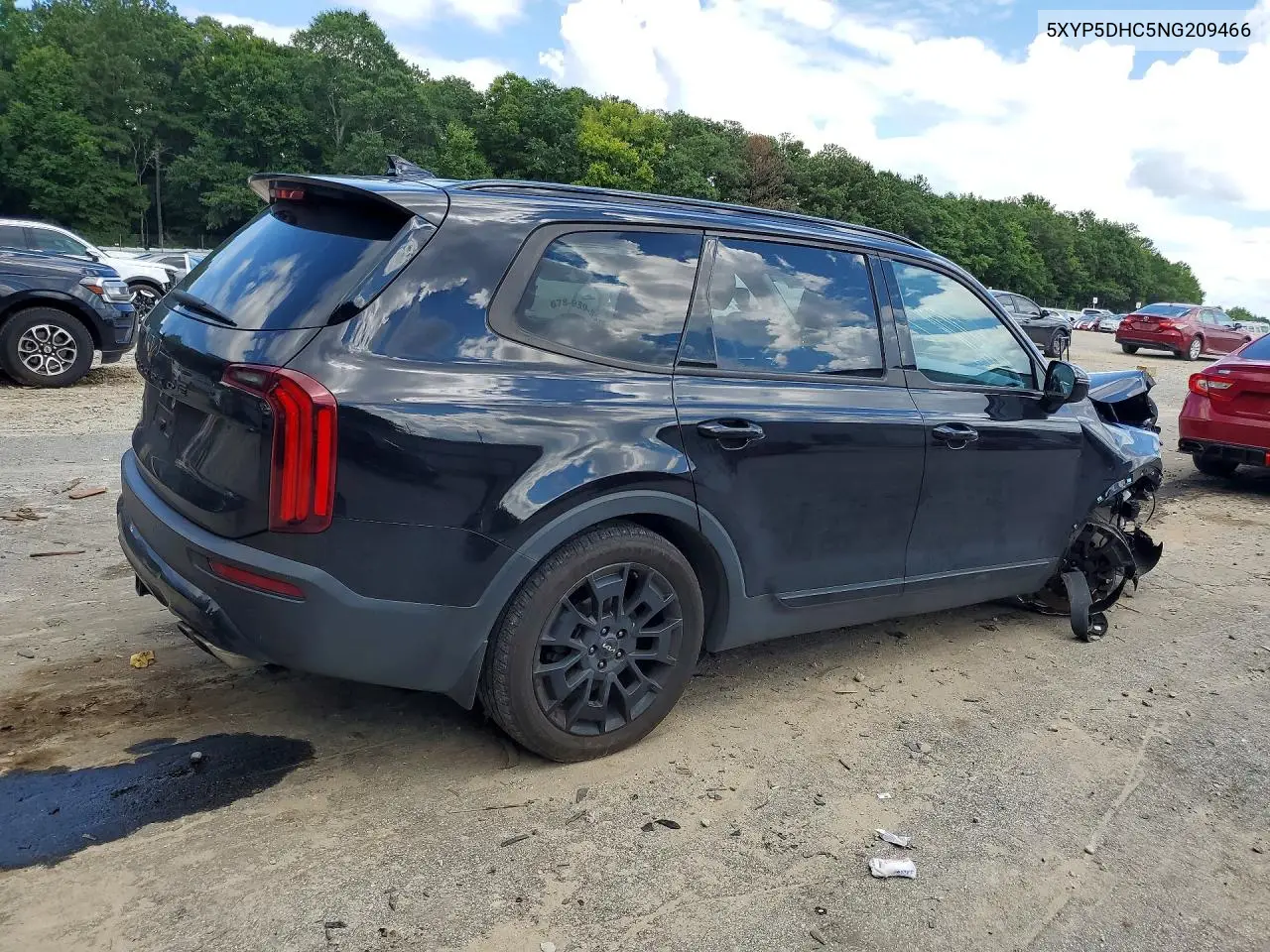 2022 Kia Telluride Sx VIN: 5XYP5DHC5NG209466 Lot: 61103226