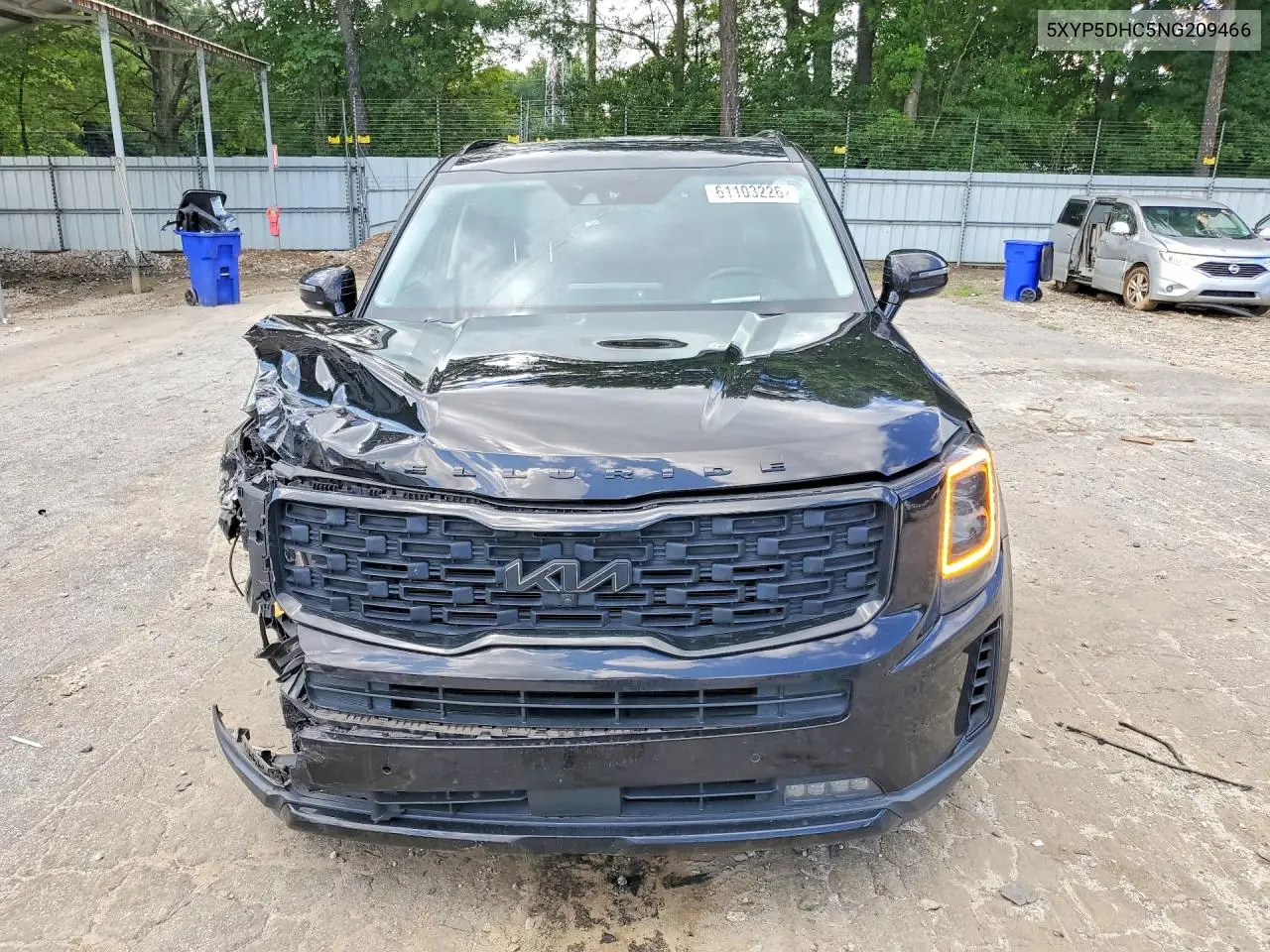 2022 Kia Telluride Sx VIN: 5XYP5DHC5NG209466 Lot: 61103226