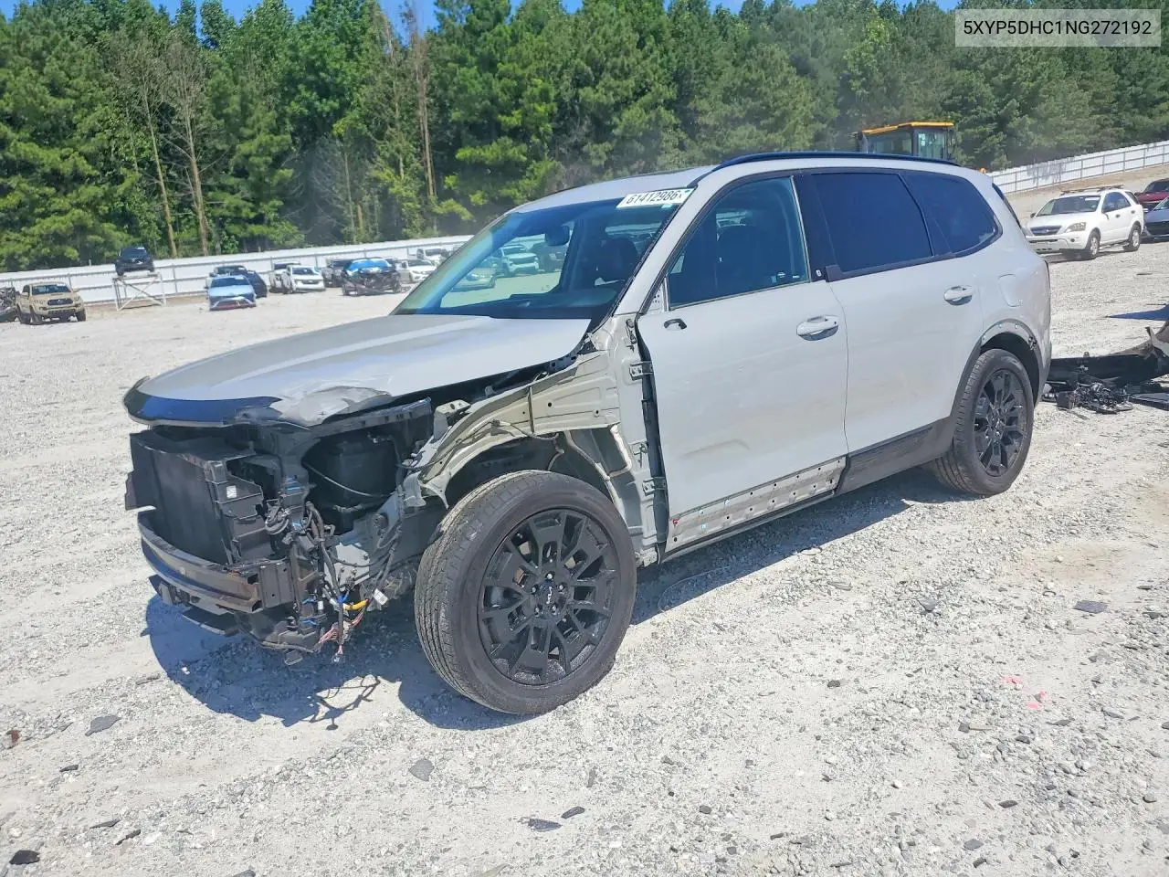 2022 Kia Telluride Sx VIN: 5XYP5DHC1NG272192 Lot: 61412986