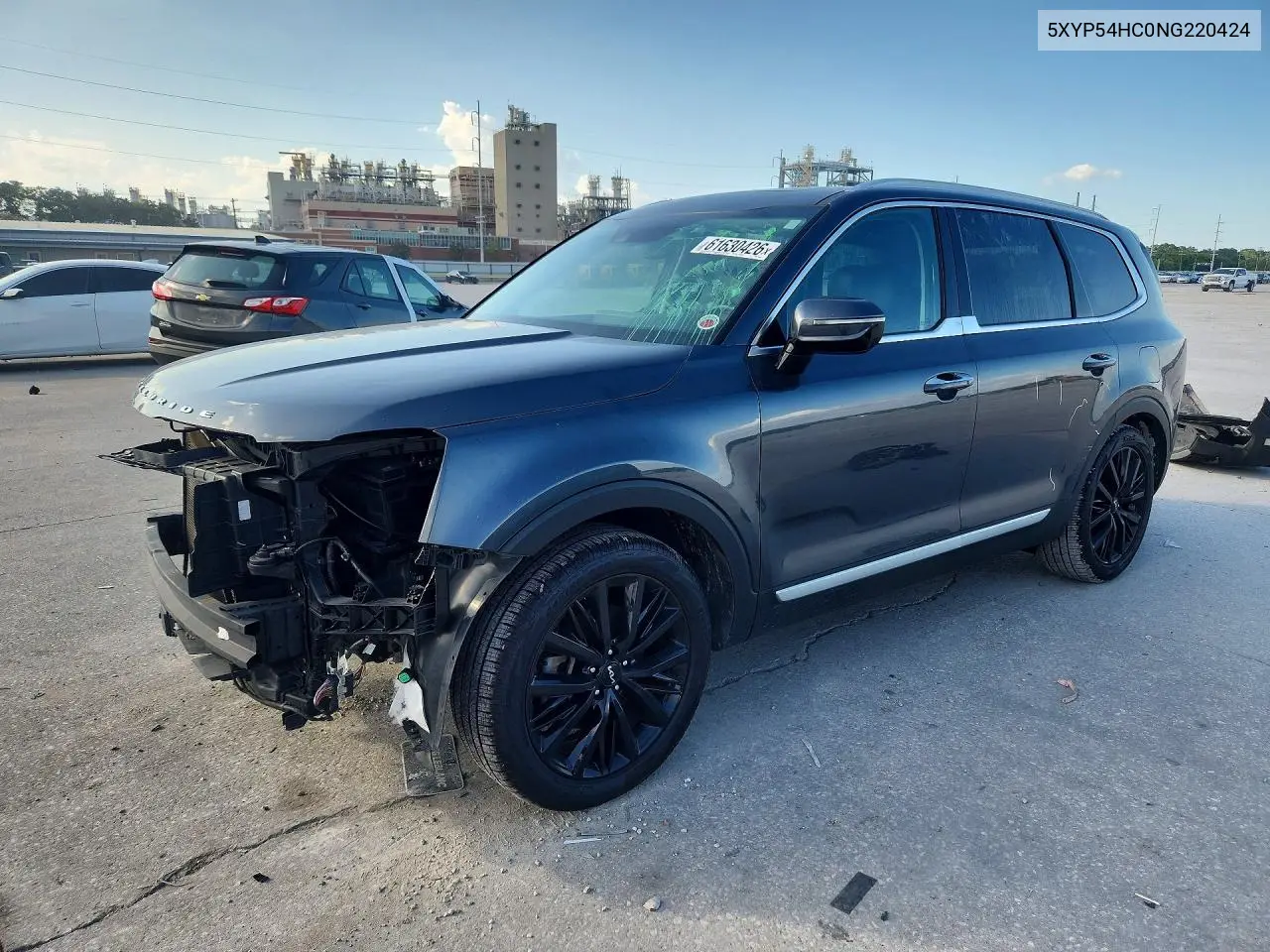 2022 Kia Telluride Sx VIN: 5XYP54HC0NG220424 Lot: 61630426