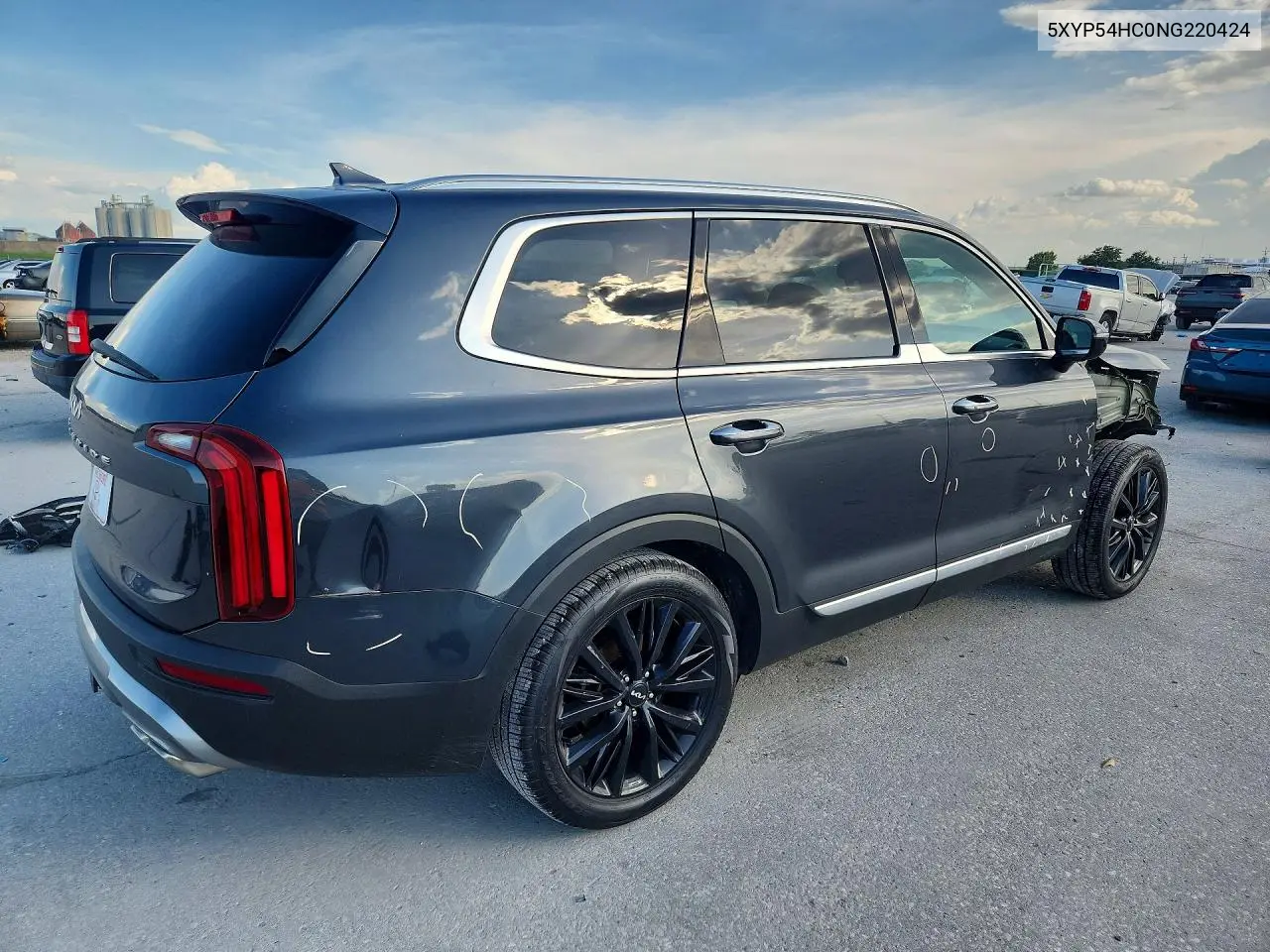 2022 Kia Telluride Sx VIN: 5XYP54HC0NG220424 Lot: 61630426