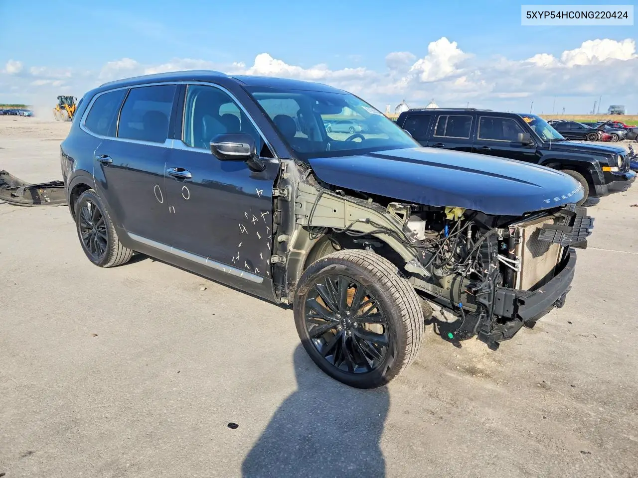 2022 Kia Telluride Sx VIN: 5XYP54HC0NG220424 Lot: 61630426