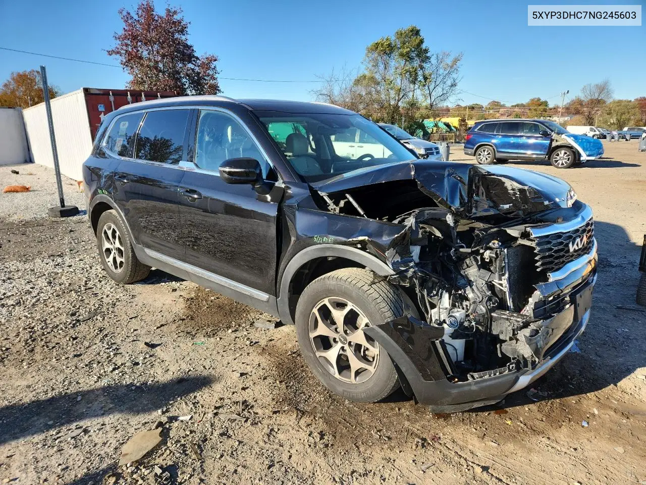 5XYP3DHC7NG245603 2022 Kia Telluride Ex