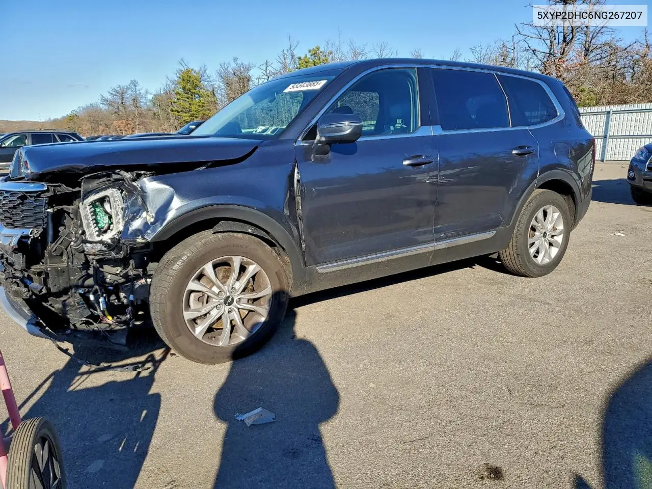 5XYP2DHC6NG267207 2022 Kia Telluride Lx