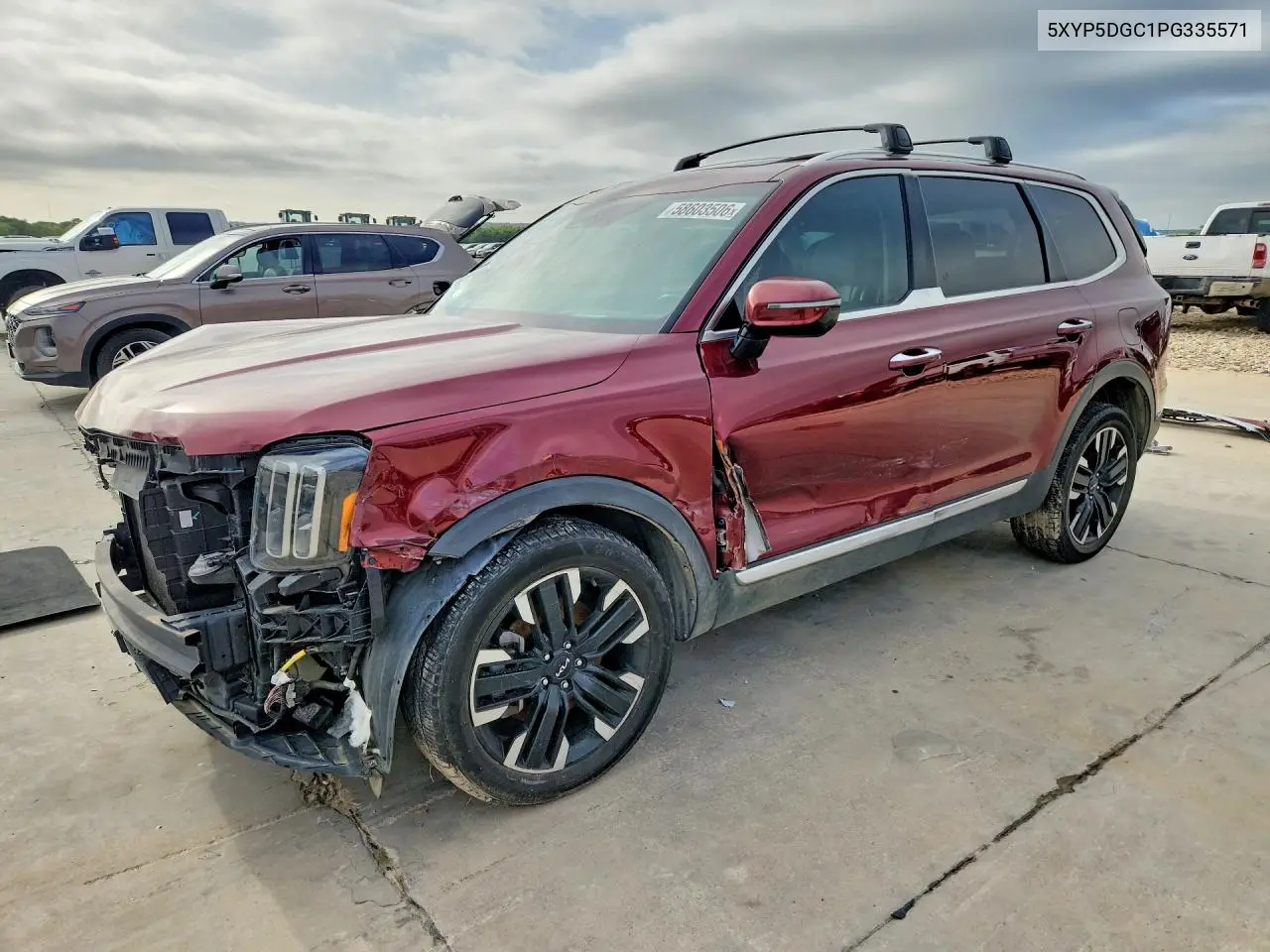 2023 Kia Telluride Sx-Prestige VIN: 5XYP5DGC1PG335571 Lot: 58603506