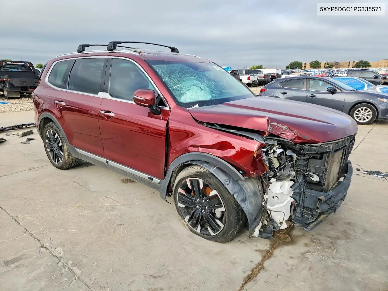 2023 Kia Telluride Sx-Prestige VIN: 5XYP5DGC1PG335571 Lot: 58603506