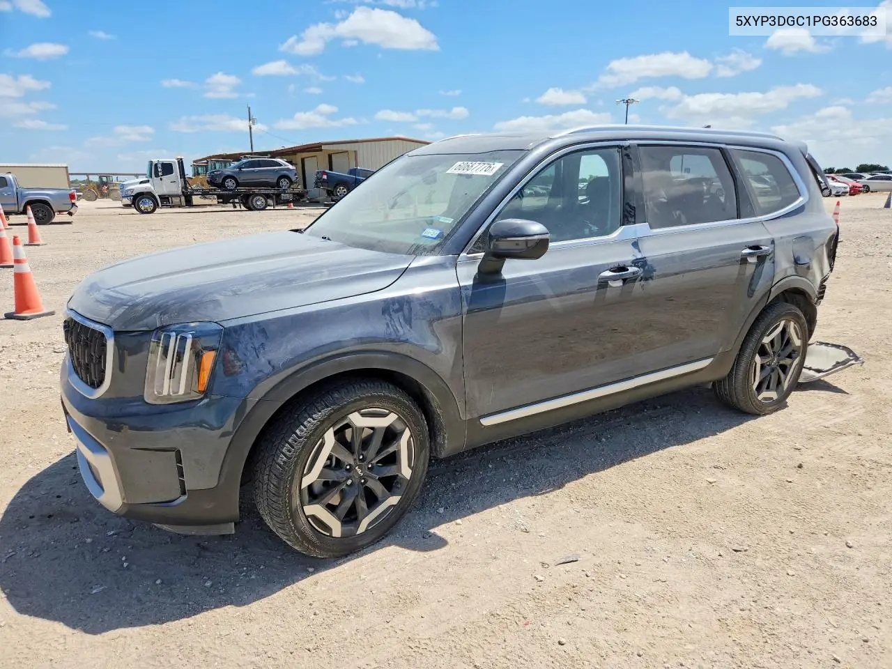 2023 Kia Telluride Ex VIN: 5XYP3DGC1PG363683 Lot: 60687776