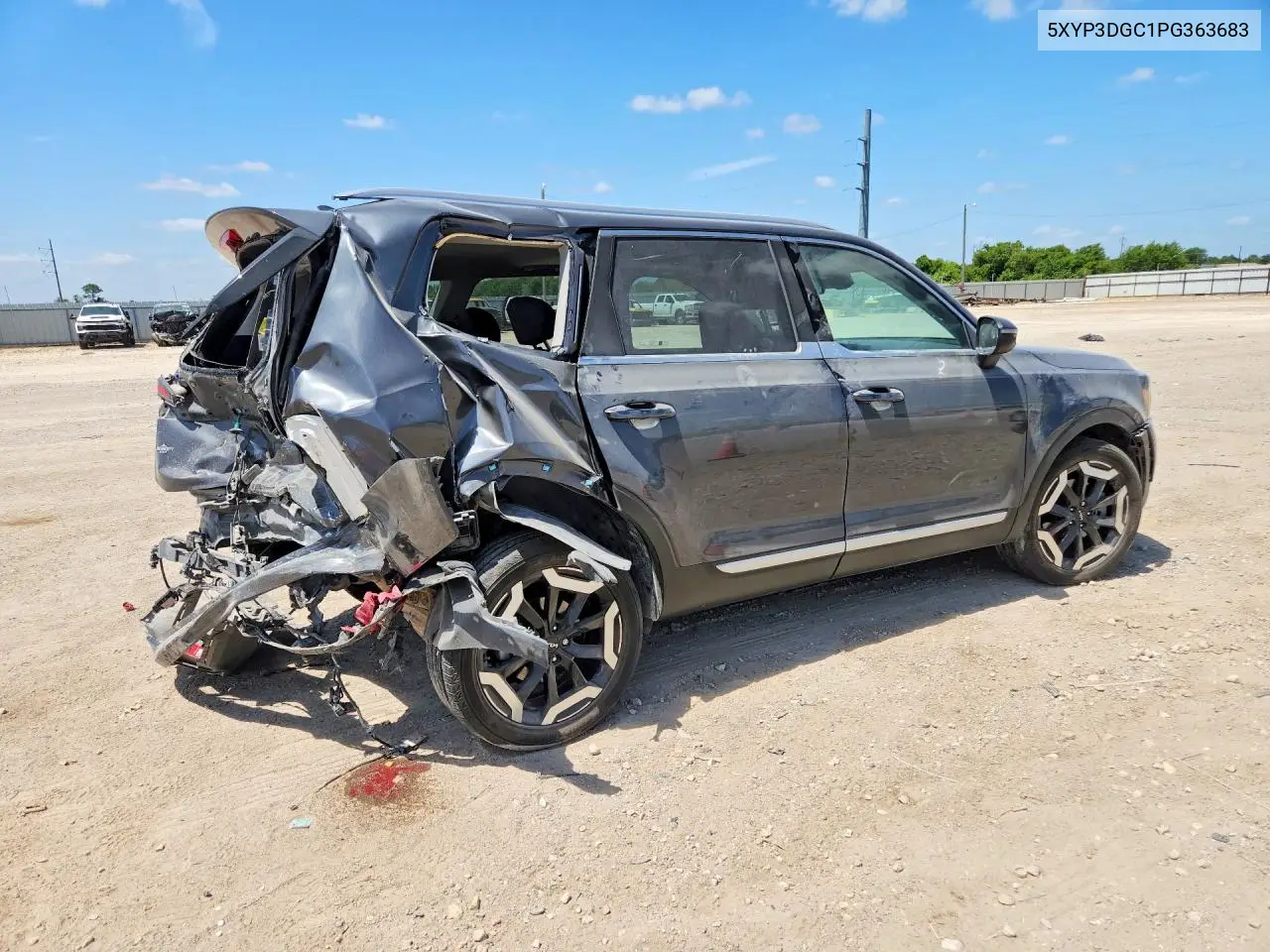 2023 Kia Telluride Ex VIN: 5XYP3DGC1PG363683 Lot: 60687776