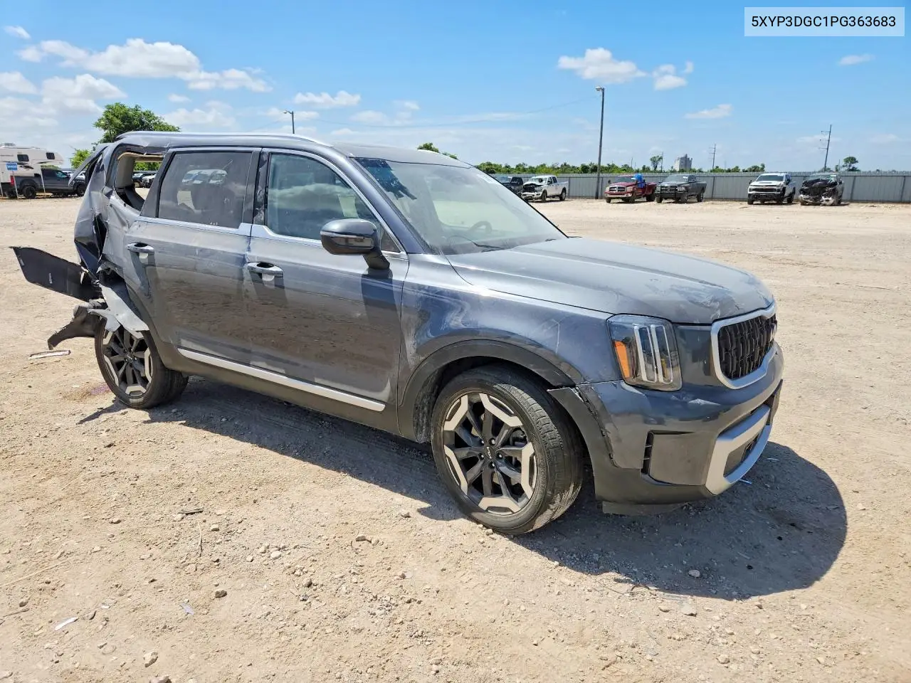 2023 Kia Telluride Ex VIN: 5XYP3DGC1PG363683 Lot: 60687776