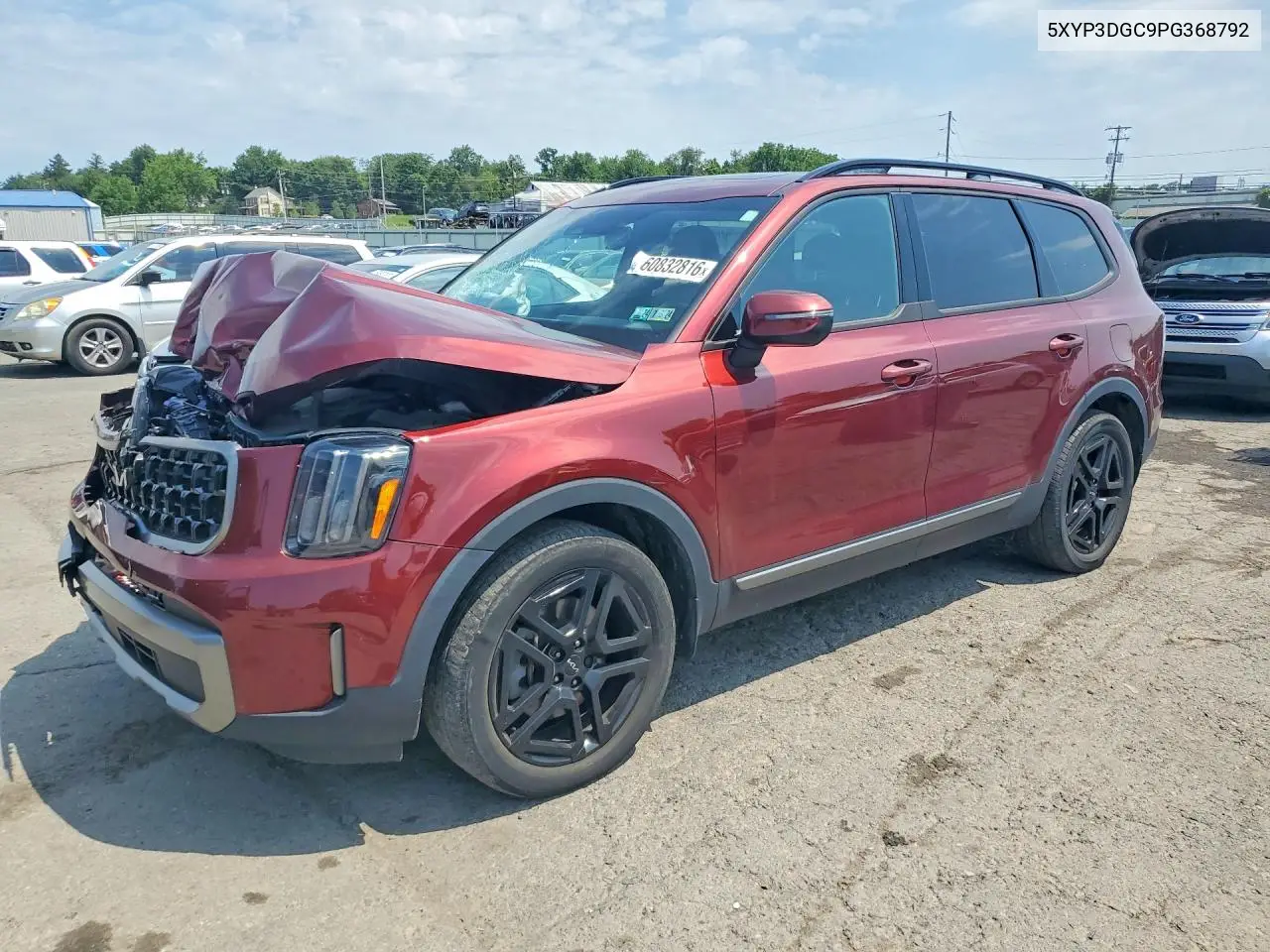 2023 Kia Telluride Ex X-Line VIN: 5XYP3DGC9PG368792 Lot: 60832816