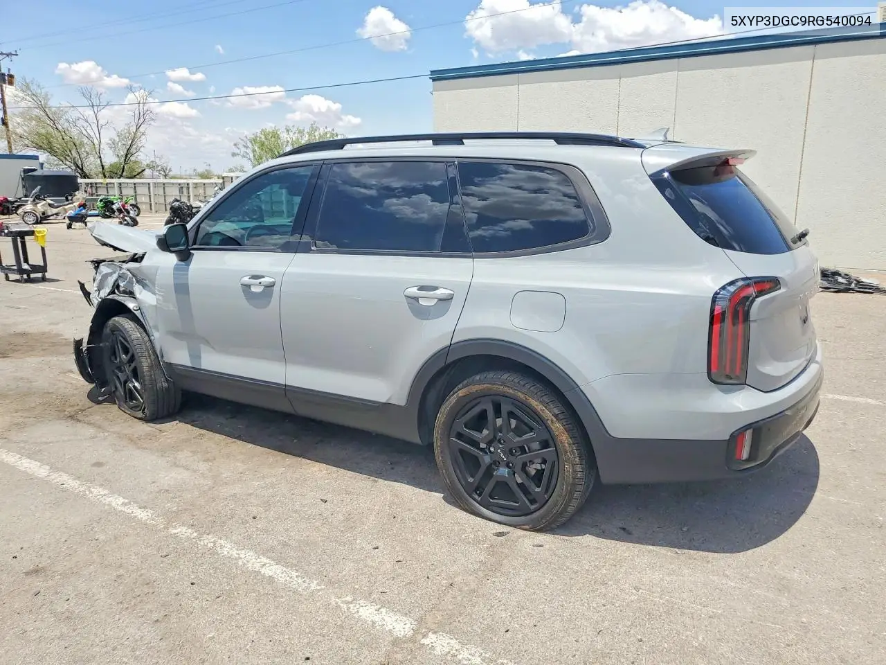 2024 Kia Telluride Ex X-Line VIN: 5XYP3DGC9RG540094 Lot: 61510486