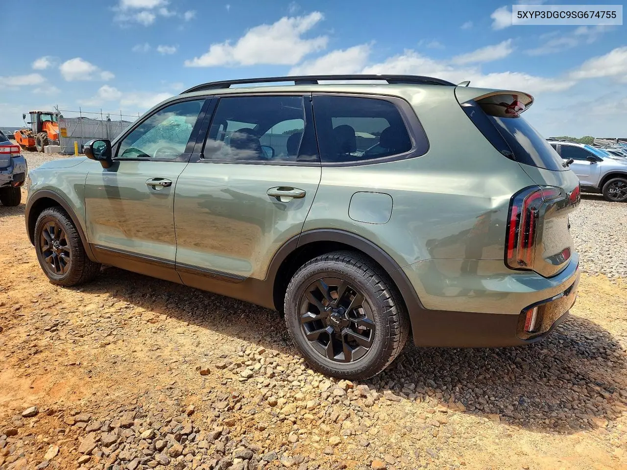 2025 Kia Telluride Ex X-Pro VIN: 5XYP3DGC9SG674755 Lot: 58698026