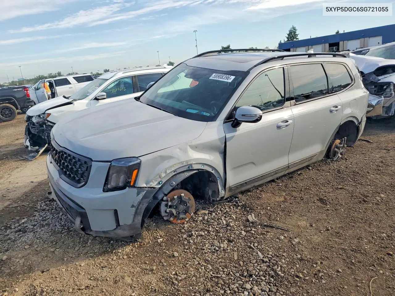 2025 Kia Telluride Sx-Prestige X-Line VIN: 5XYP5DGC6SG721055 Lot: 58908396