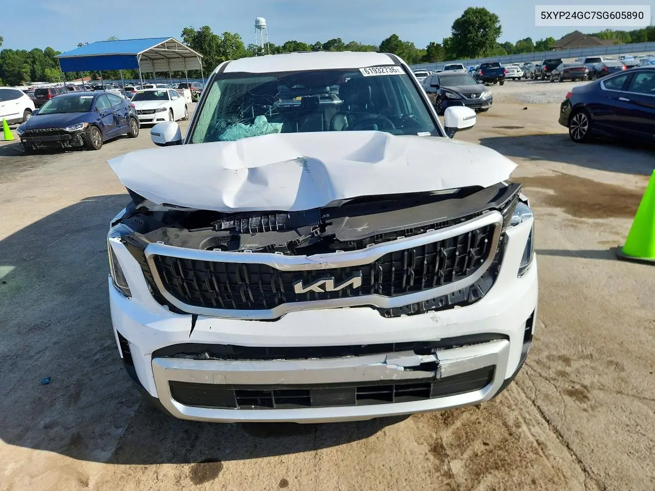 2025 Kia Telluride Lx VIN: 5XYP24GC7SG605890 Lot: 61932736