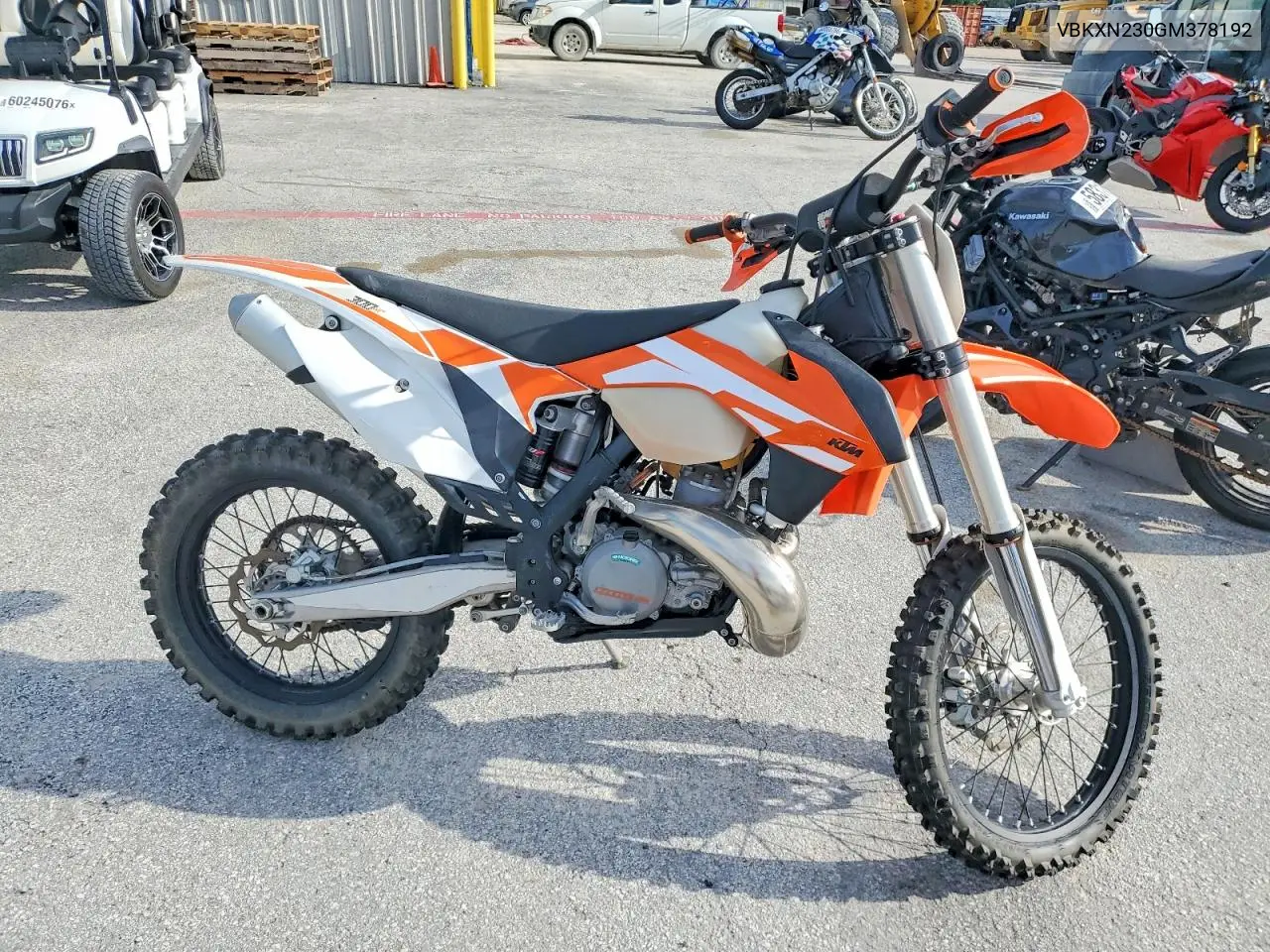 2016 Ktm 300 VIN: VBKXN230GM378192 Lot: 60640466