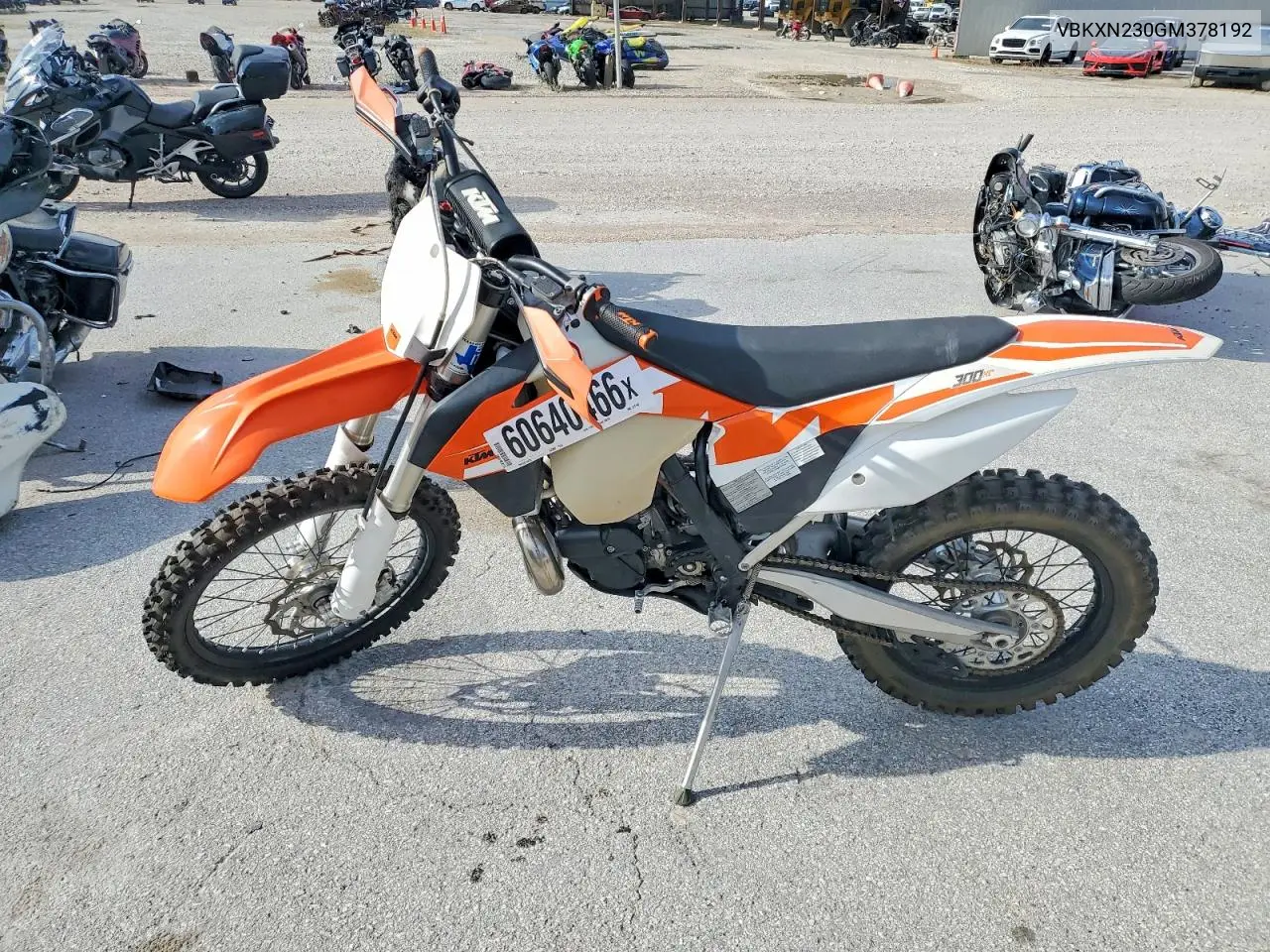 2016 Ktm 300 VIN: VBKXN230GM378192 Lot: 60640466