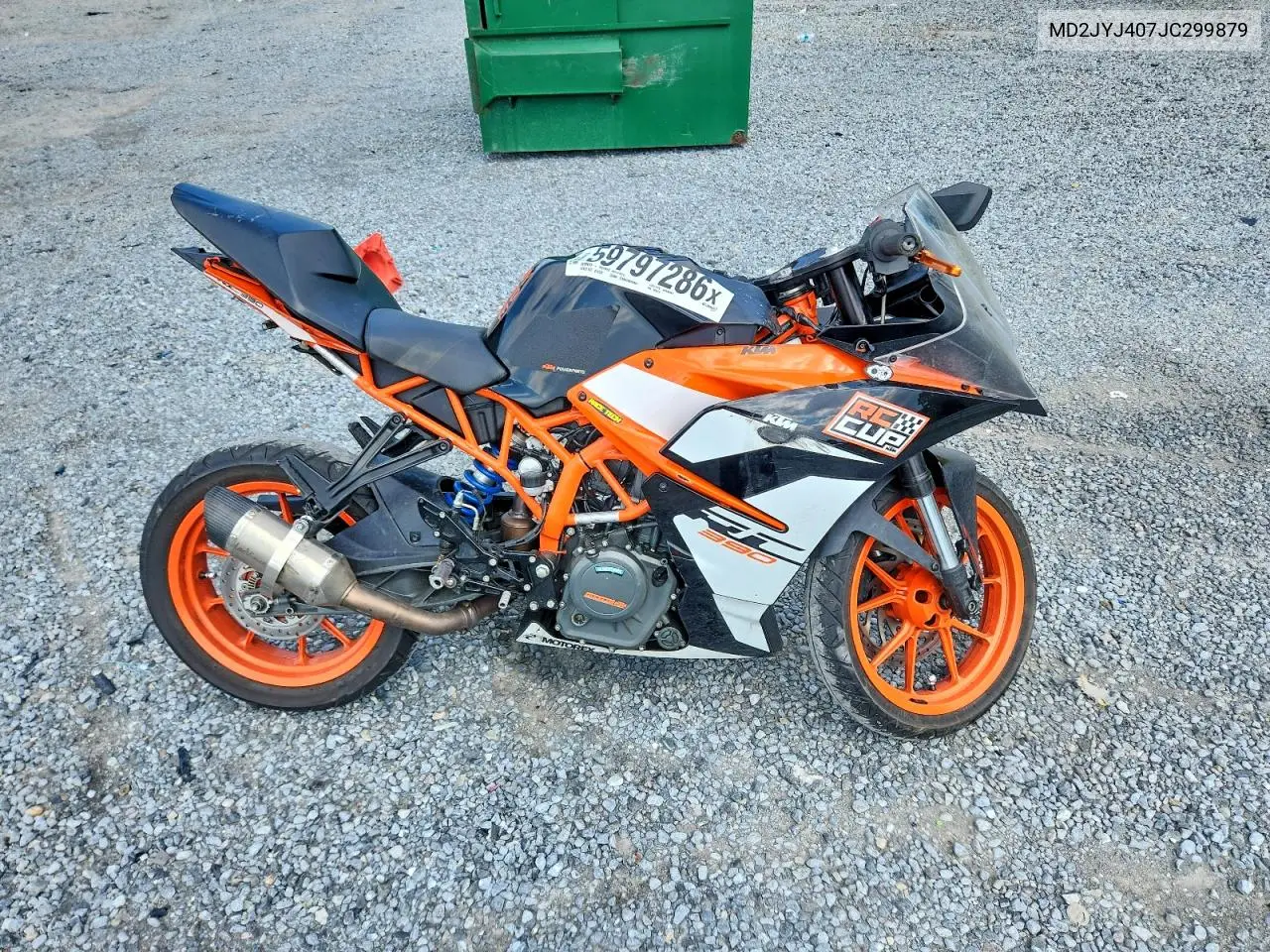 2018 Ktm 390 Duke VIN: MD2JYJ407JC299879 Lot: 59797286
