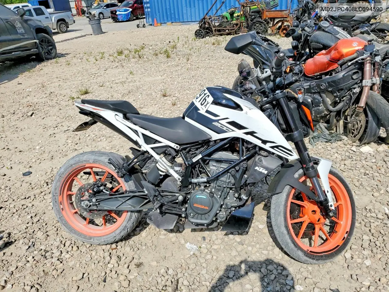 2020 Ktm 200 Duke VIN: MD2JPC408LC094590 Lot: 50762916