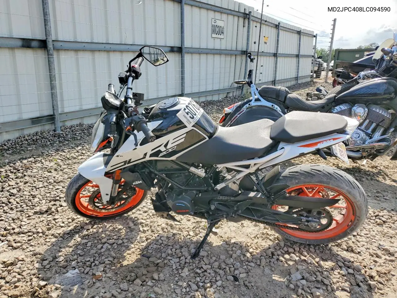 2020 Ktm 200 Duke VIN: MD2JPC408LC094590 Lot: 50762916