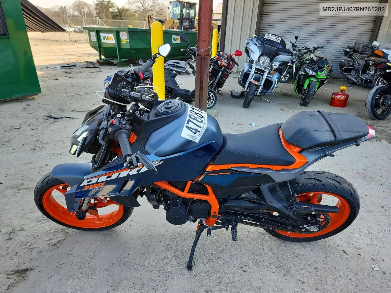 2024 Ktm 390 Duke VIN: MD2JPJ407RN265282 Lot: 47881876