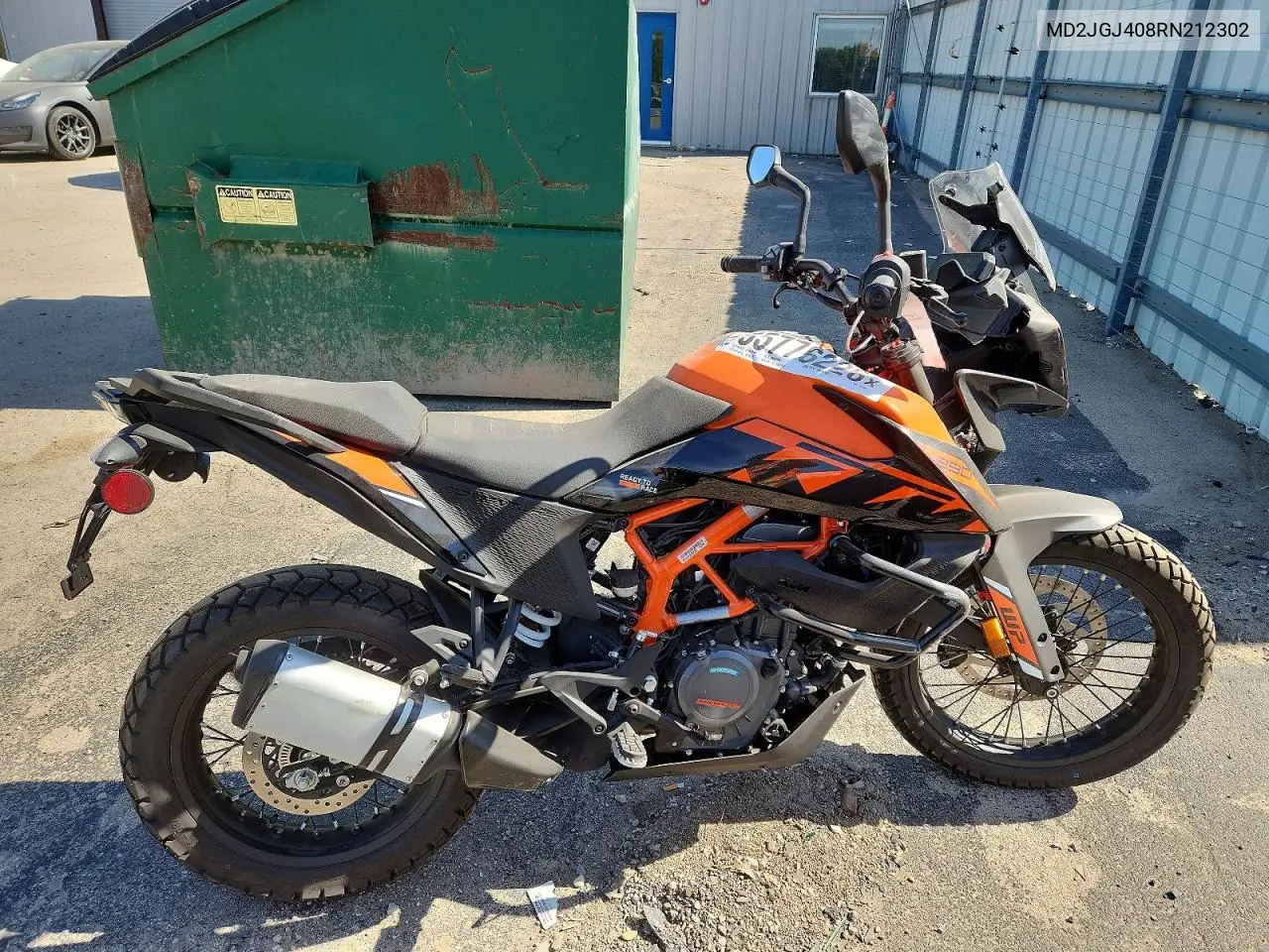 2024 Ktm 390 Adventure VIN: MD2JGJ408RN212302 Lot: 55776226