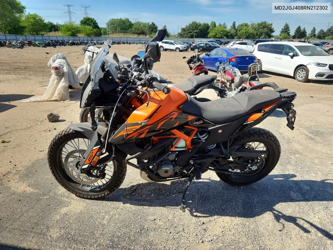 2024 Ktm 390 Adventure VIN: MD2JGJ408RN212302 Lot: 55776226