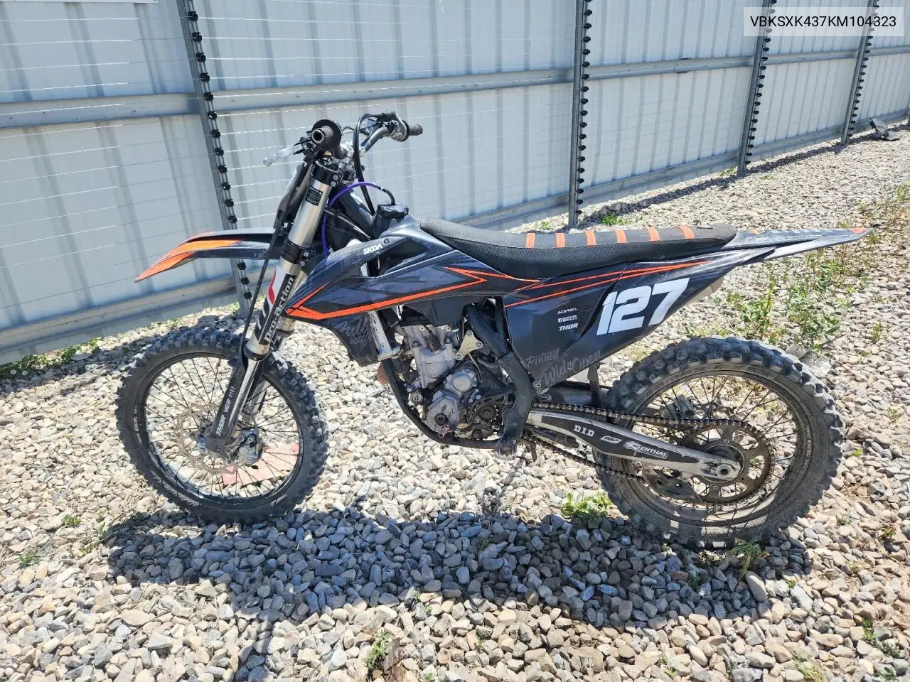 2019 Ktm 250 Sx-F VIN: VBKSXK437KM104323 Lot: 54995156