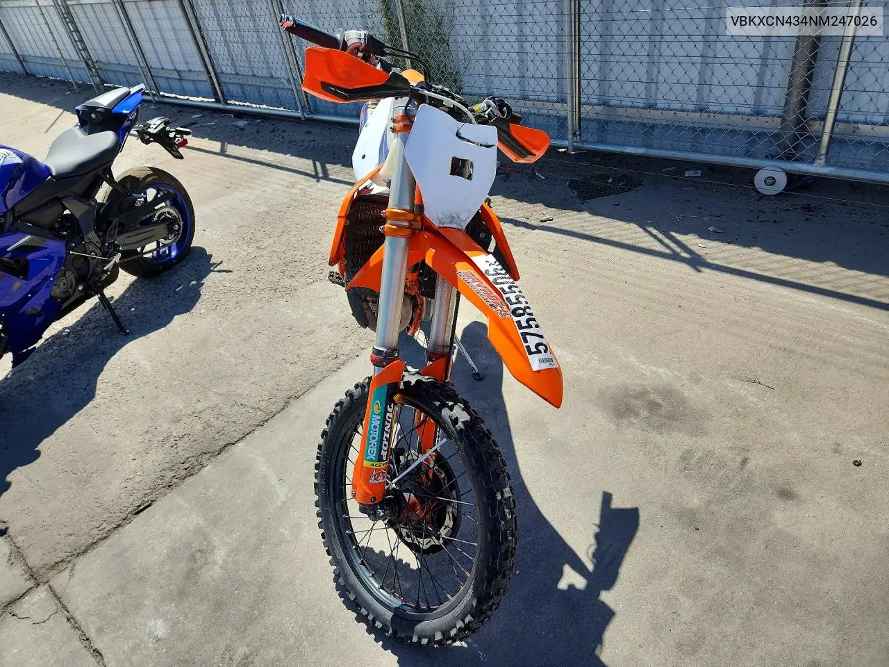2022 Ktm 350 Xc-F VIN: VBKXCN434NM247026 Lot: 57585506