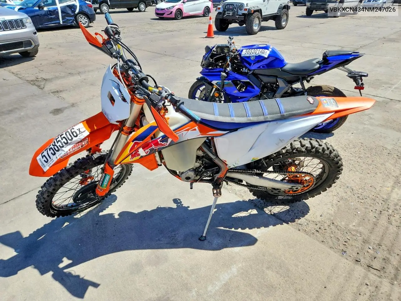 2022 Ktm 350 Xc-F VIN: VBKXCN434NM247026 Lot: 57585506