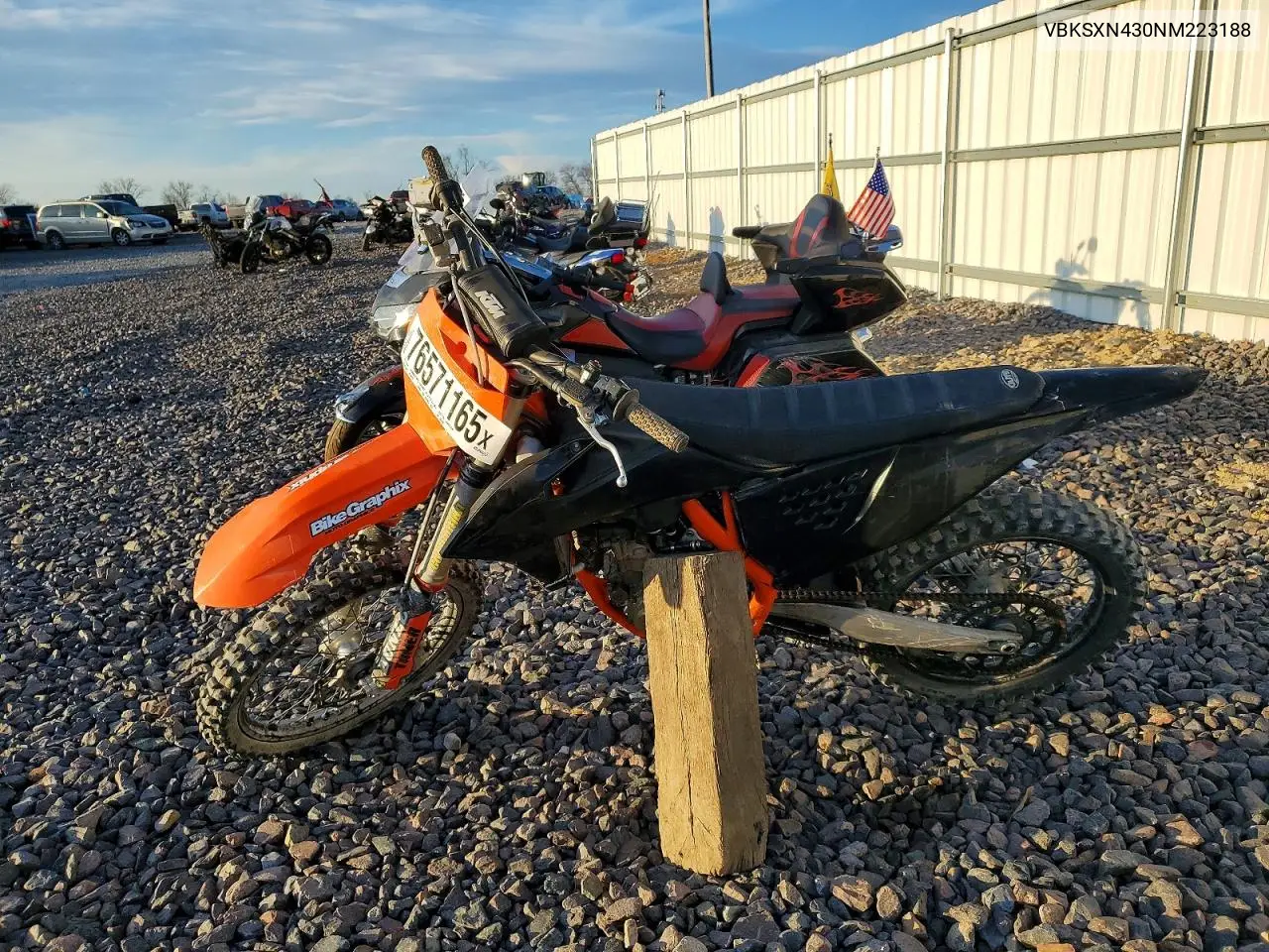 2022 Ktm 350 Sx-F VIN: VBKSXN430NM223188 Lot: 76571165