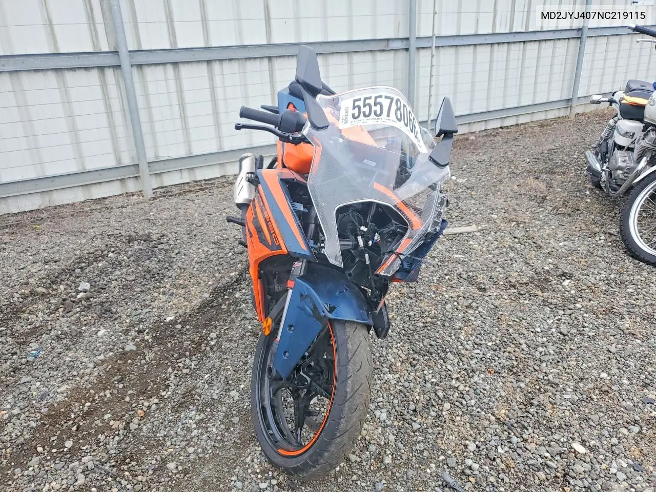 2022 Ktm 390 Rc VIN: MD2JYJ407NC219115 Lot: 55578066