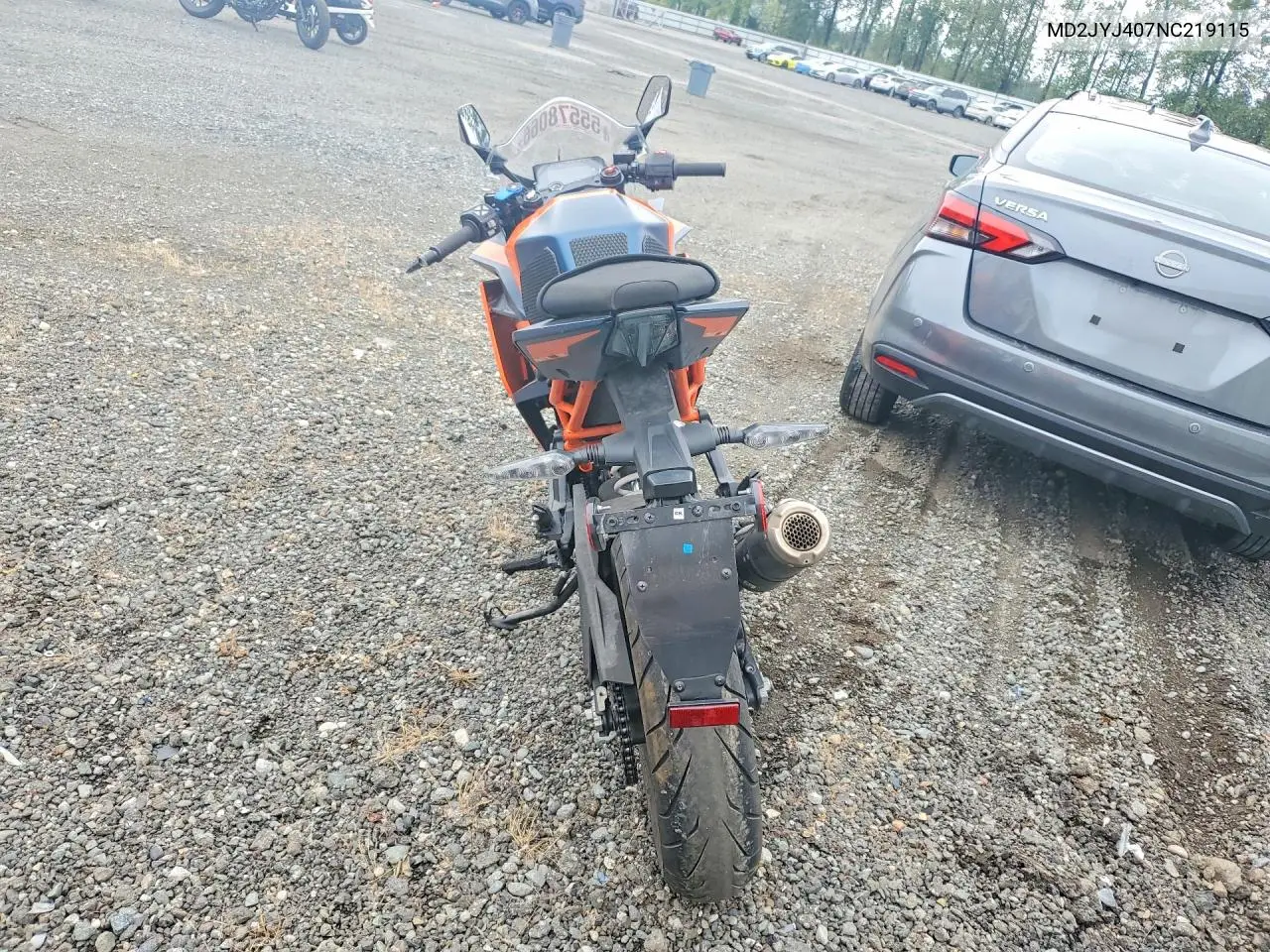2022 Ktm 390 Rc VIN: MD2JYJ407NC219115 Lot: 55578066