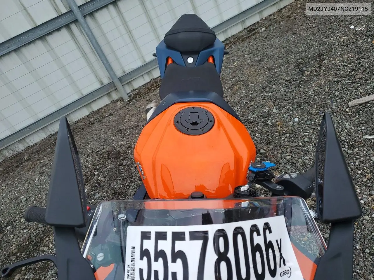 2022 Ktm 390 Rc VIN: MD2JYJ407NC219115 Lot: 55578066