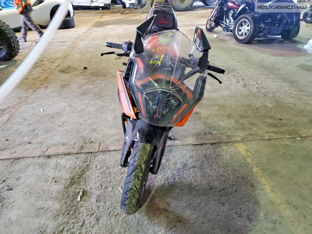 2022 Ktm 390 Rc VIN: MD2JYJ406NC214827 Lot: 77974825