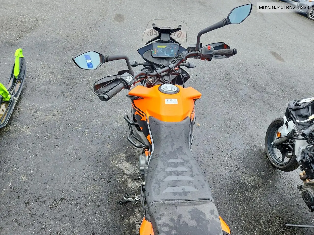 2024 Ktm 390 Adventure VIN: MD2JGJ401RN215333 Lot: 61215926