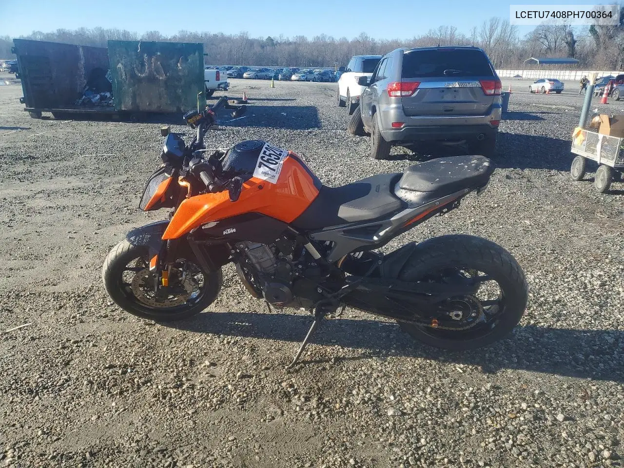 2023 Ktm 790 Duke VIN: LCETU7408PH700364 Lot: 76520435