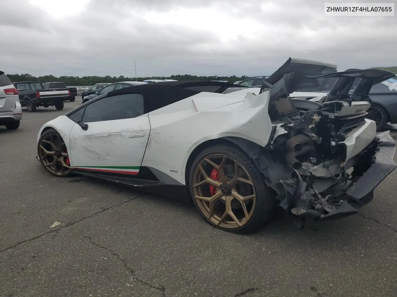 2017 Lamborghini Huracan VIN: ZHWUR1ZF4HLA07655 Lot: 52693096