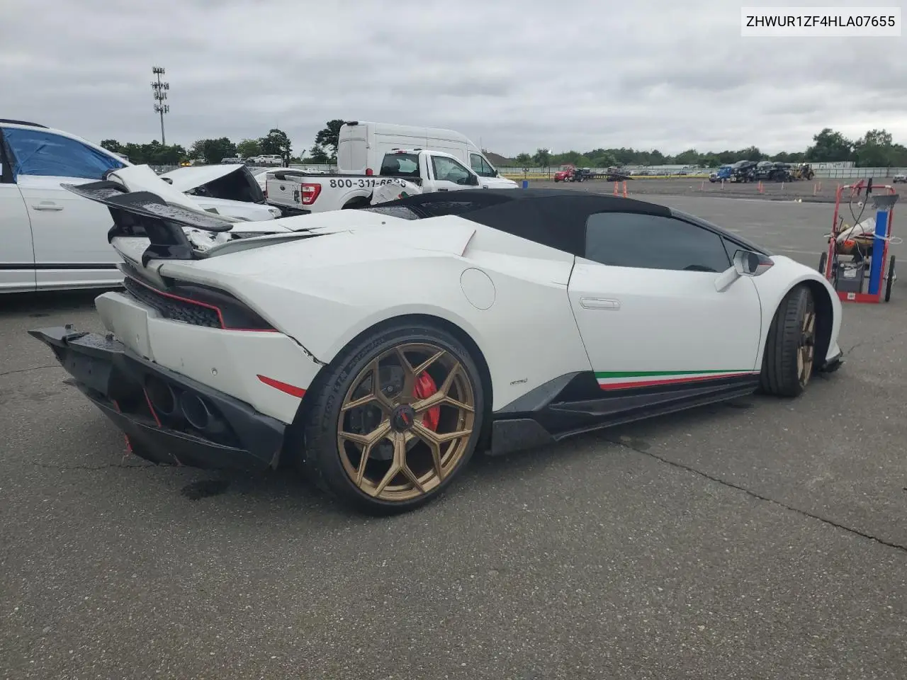 2017 Lamborghini Huracan VIN: ZHWUR1ZF4HLA07655 Lot: 52693096