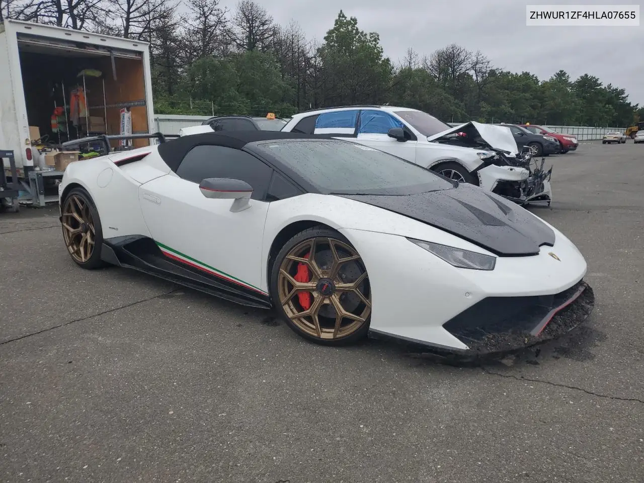 2017 Lamborghini Huracan VIN: ZHWUR1ZF4HLA07655 Lot: 52693096