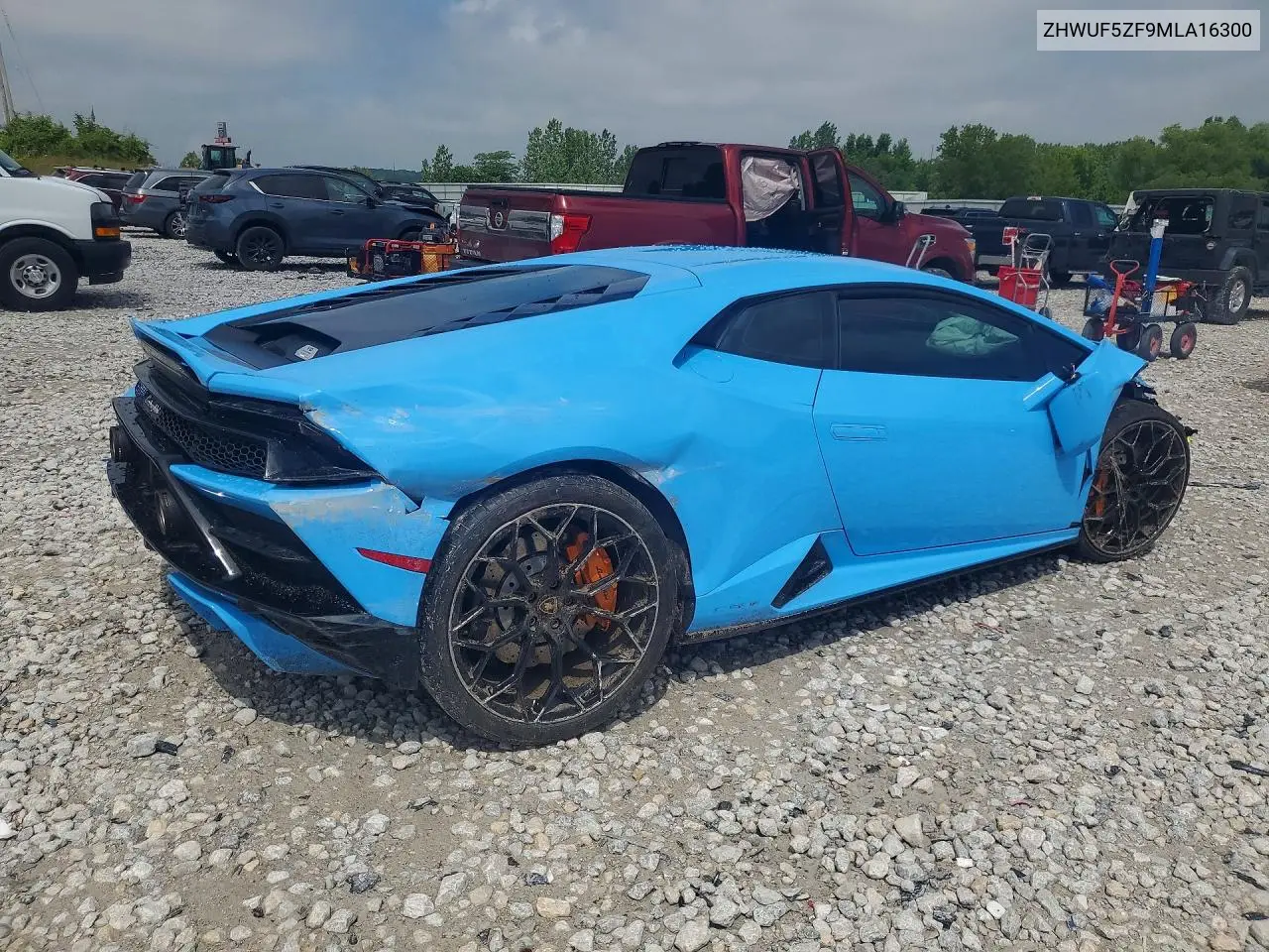 2021 Lamborghini Huracan Evo VIN: ZHWUF5ZF9MLA16300 Lot: 58683076
