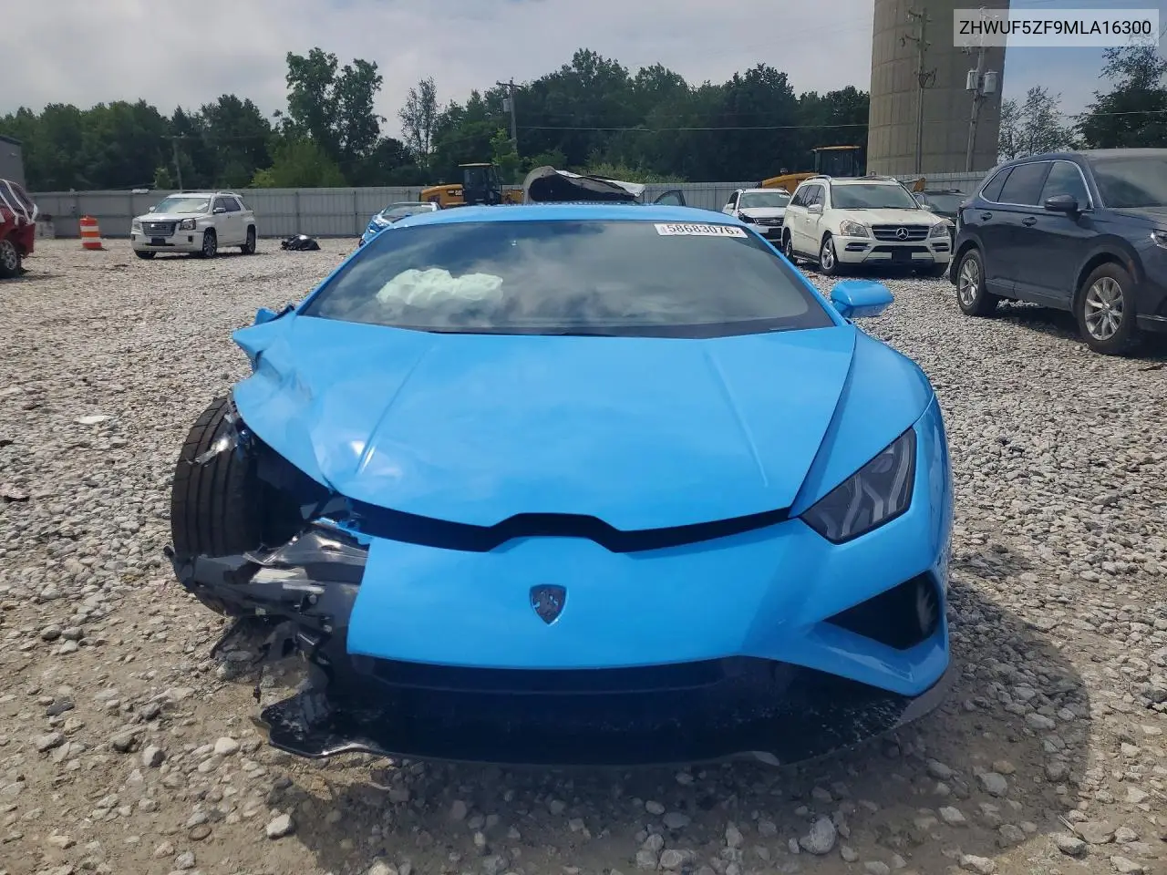 2021 Lamborghini Huracan Evo VIN: ZHWUF5ZF9MLA16300 Lot: 58683076
