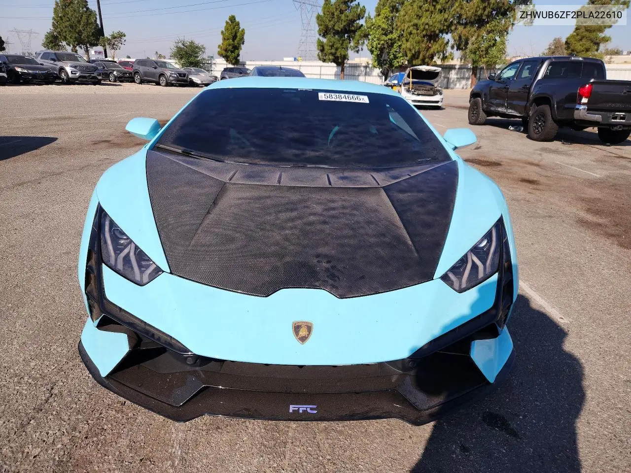 2023 Lamborghini Huracan Tecnica VIN: ZHWUB6ZF2PLA22610 Lot: 58384666