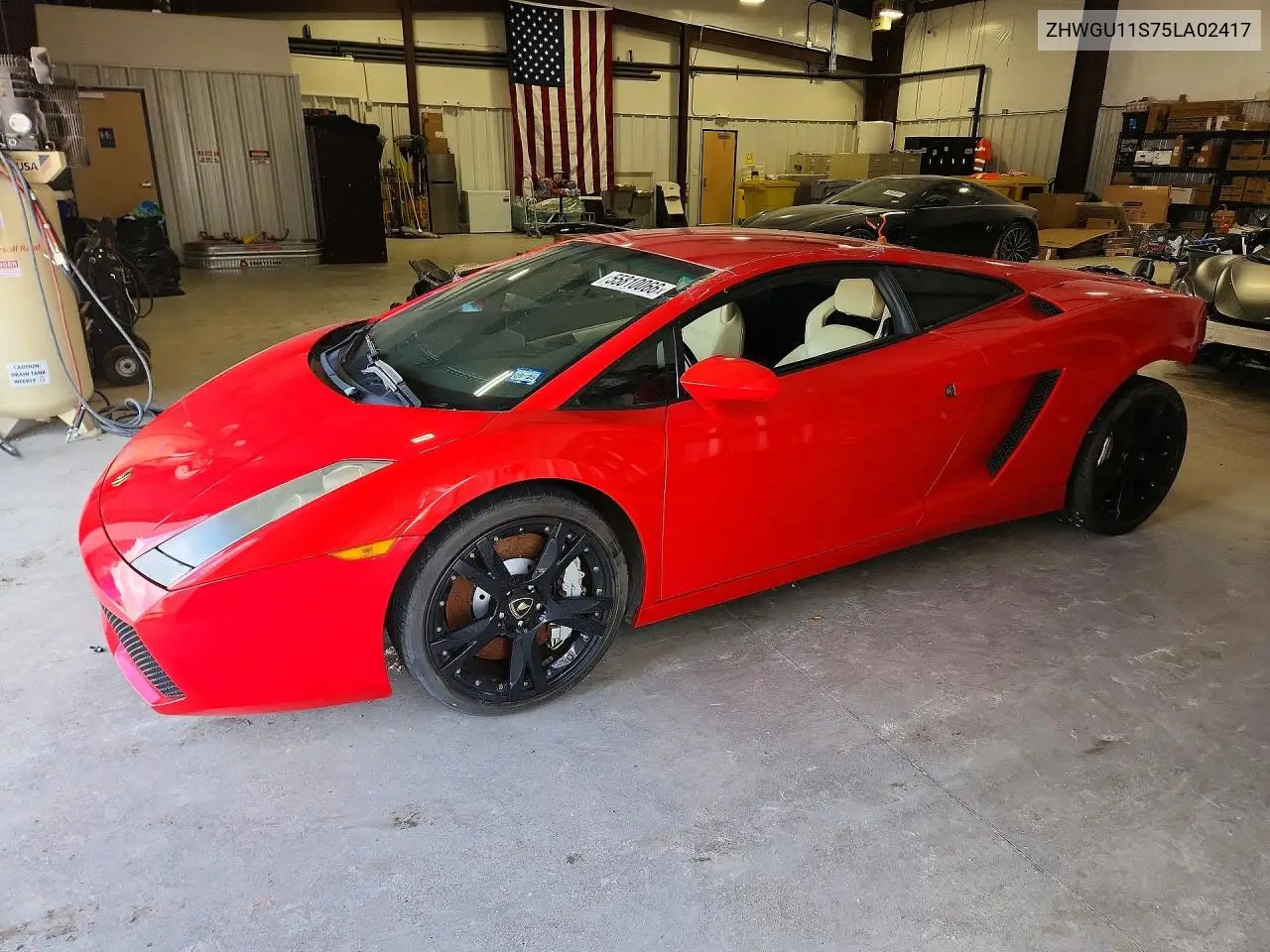 2005 Lamborghini Gallardo VIN: ZHWGU11S75LA02417 Lot: 55810066