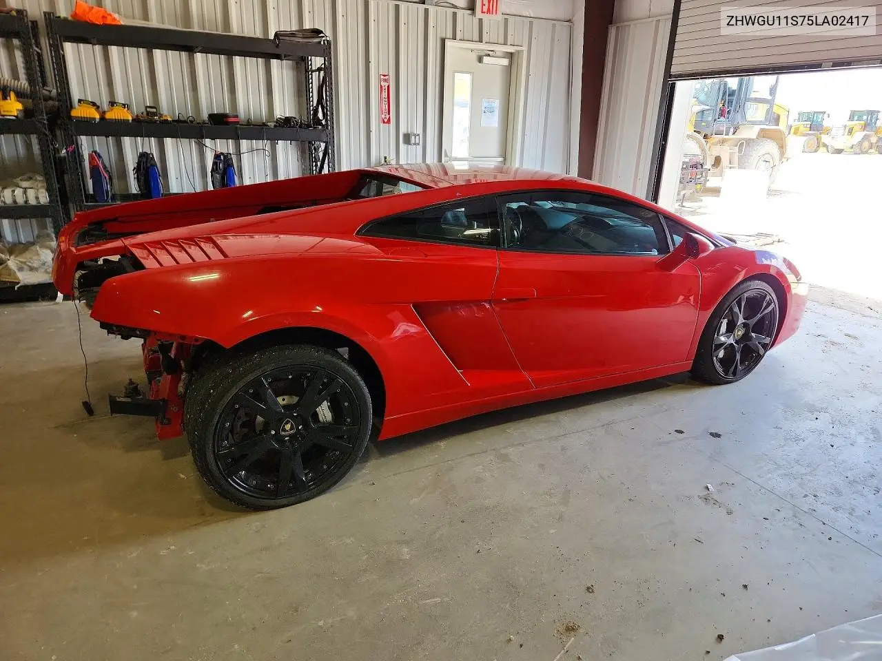 2005 Lamborghini Gallardo VIN: ZHWGU11S75LA02417 Lot: 55810066
