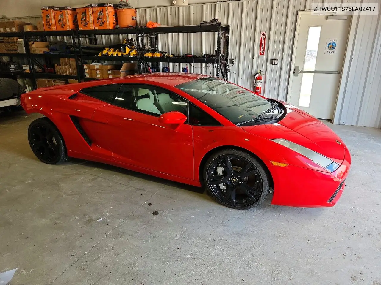 2005 Lamborghini Gallardo VIN: ZHWGU11S75LA02417 Lot: 55810066