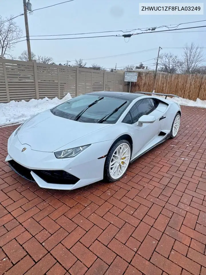 2015 Lamborghini Huracan VIN: ZHWUC1ZF8FLA03249 Lot: 75915095