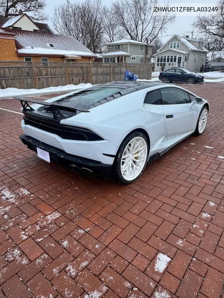 2015 Lamborghini Huracan VIN: ZHWUC1ZF8FLA03249 Lot: 75915095