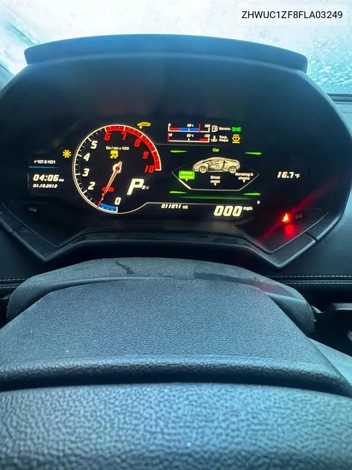 2015 Lamborghini Huracan VIN: ZHWUC1ZF8FLA03249 Lot: 75915095